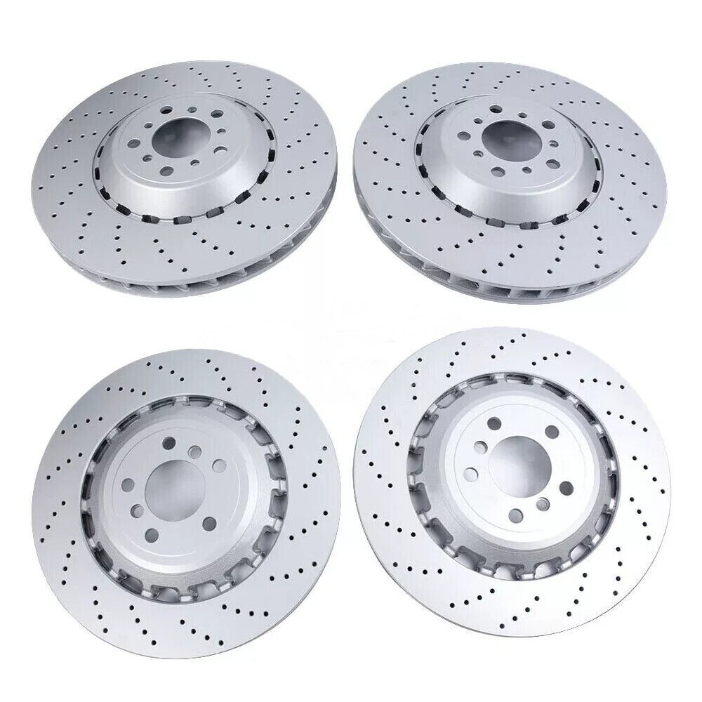 For BMW F06 F10 F12 M5 M6 Front & Rear Vented & Drilled Disc Brake Rotors