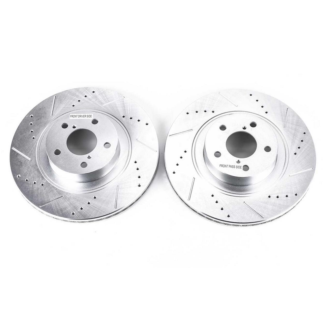 PowerStop Front Disc Brake Rotor Set for 2014-2017 Subaru Forester 2.5i Premium