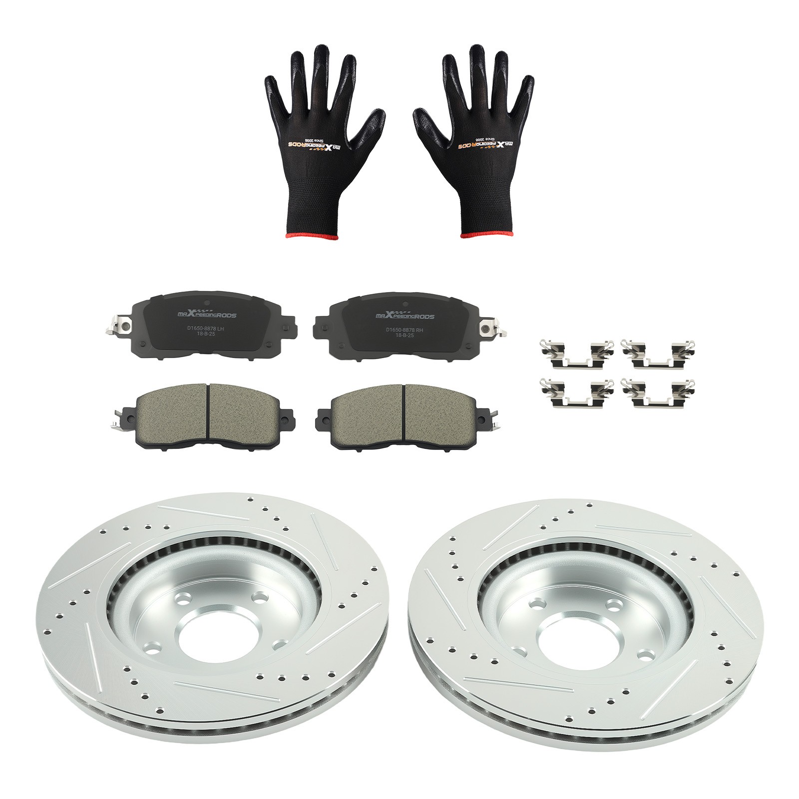 Front Drilled Brake Rotors&Ceramic Pads Set for Nissan Altima 2013-2023 S-31464