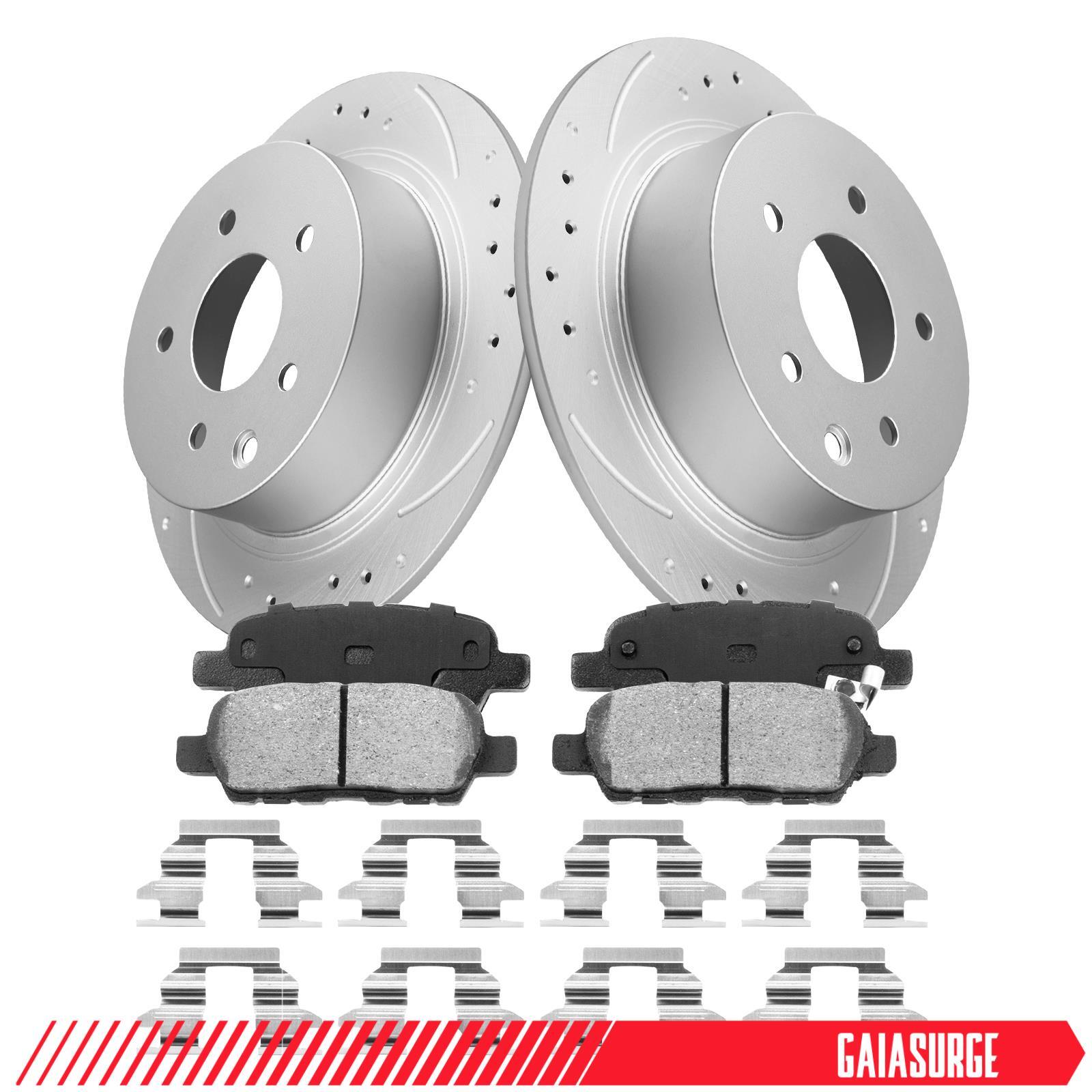 Rear Disc Rotors + Brake Pads for 2007-2009 Nissan Altima 2007-2012 Sentra