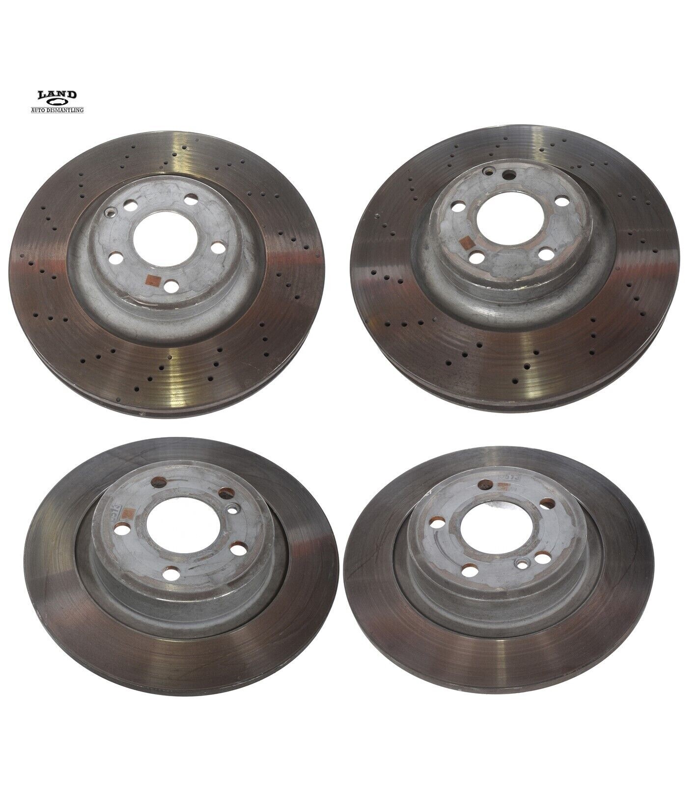 Mercedes R172 SLK-Class Driver Passenger Left Right Front Rear Brake Rotor Set