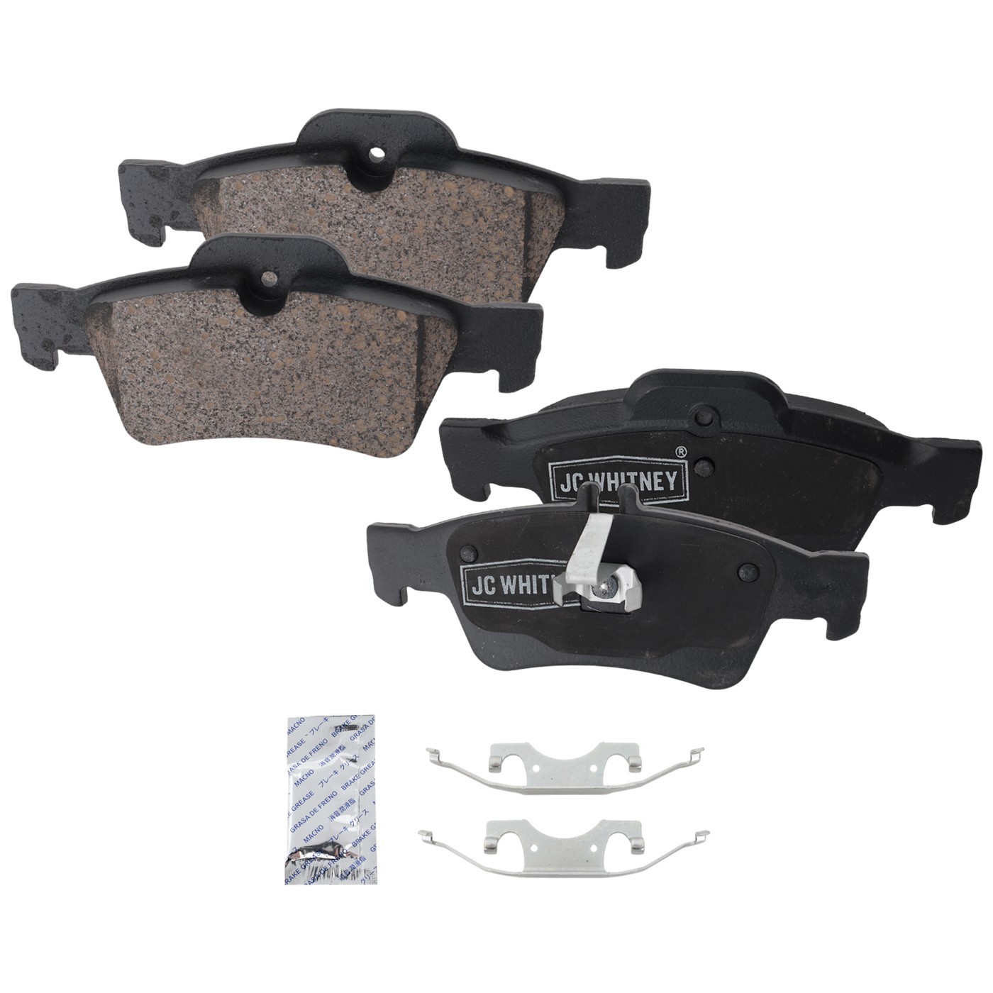 Rear Brake Disc and Pad Kit For 2003-2009 Mercedes Benz E320 Plain Surface