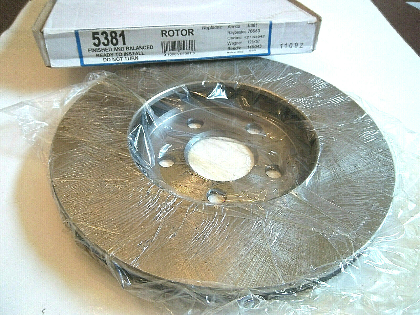 Single Disc Brake Rotor 5381, Direct Replacement fits Chrysler Sebring 2001-2006
