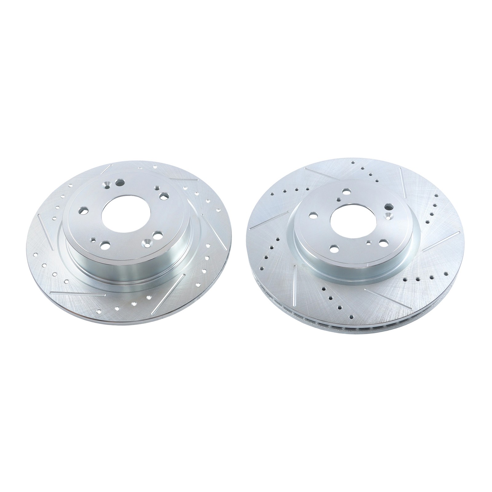 LABLT 12Pcs Front & Rear Side Drilled Brake Rotors & Brake Pad For Honda Accord