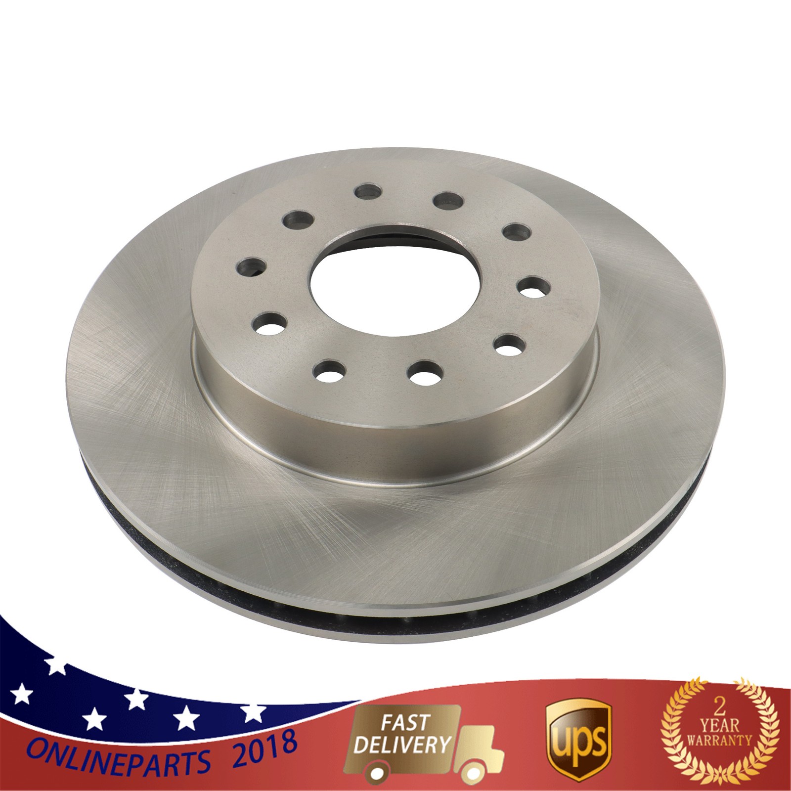 Bolt-On Rear Disc Brake Conversion Kit For GM 10 & 12 drilled and slotted rotors