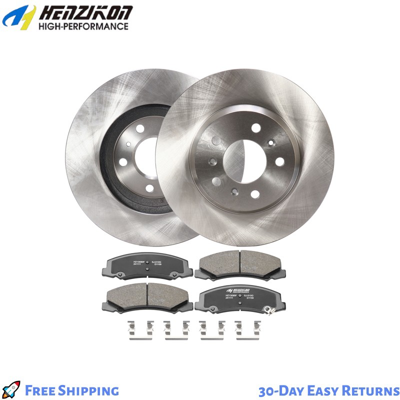 Quiet Low Dust Rear Brake Rotors & Ceramic Pads for 2004-2009 Lexus RX330 RX350