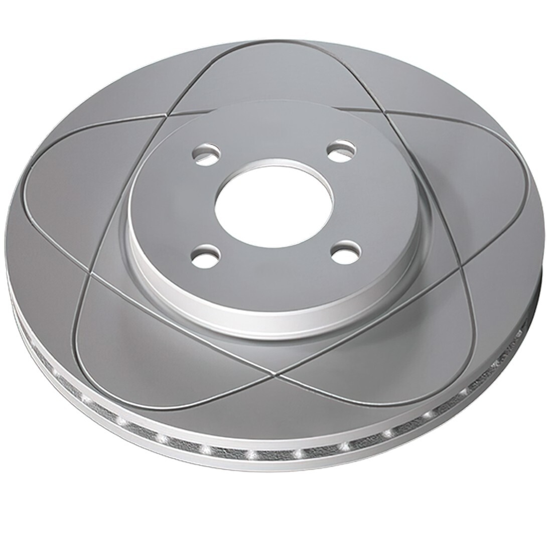 Rear Slotted Disc Brake Rotors For Nissan Altima, Sentra, Infiniti G20; 258mm