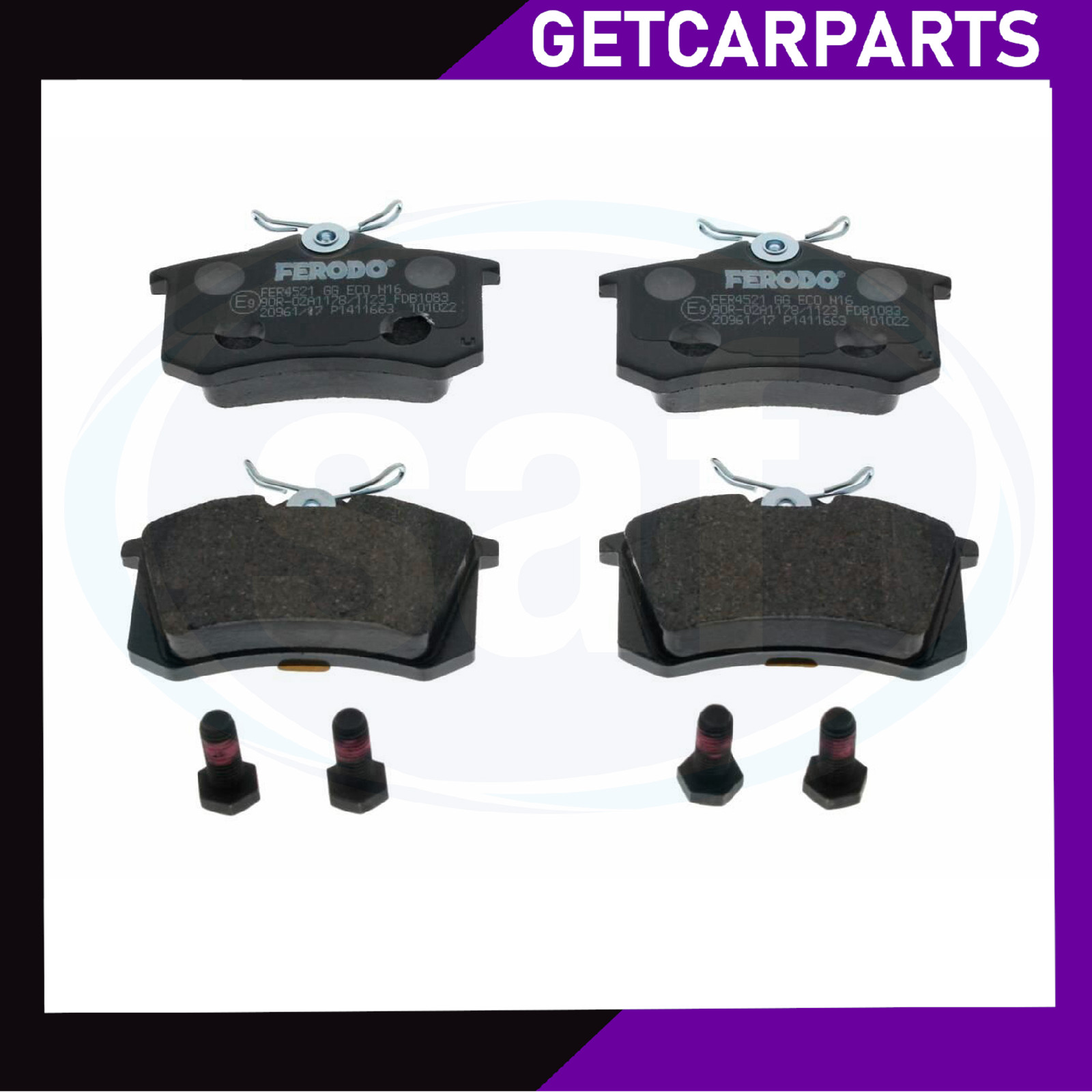 Rear Solid Brake Discs/Pads Fits Skoda Yeti 2009-2017 1.2/1.4/1.6/2.0