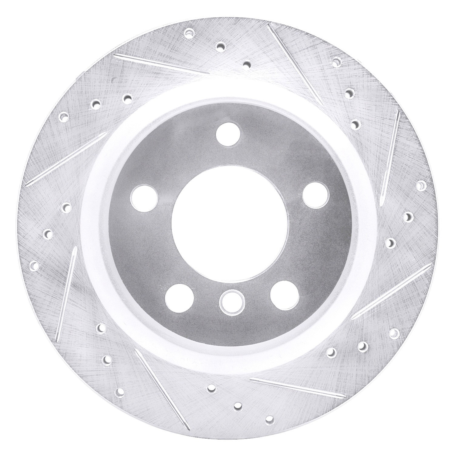 For BMW 220i 15-21 DFC Premium Drilled & Slotted Rear Passenger Side Brake Rotor