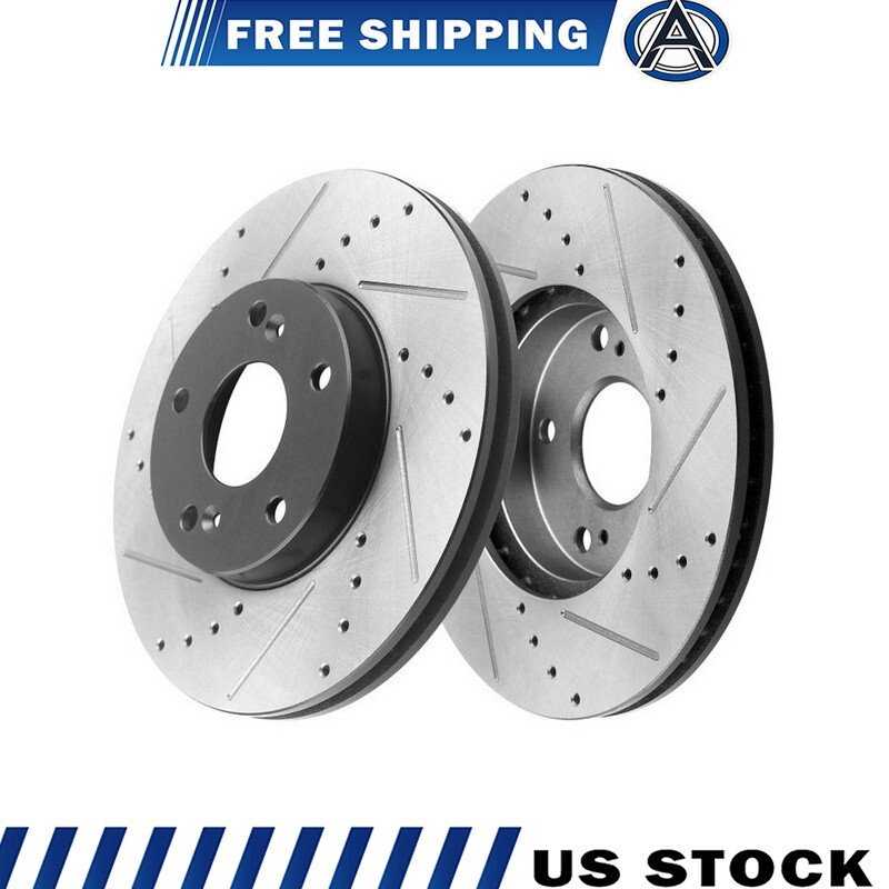 2.4L Front Drilled Brake Rotors for 2011 2012 – 2016 Kia Optima Hyundai Sonata