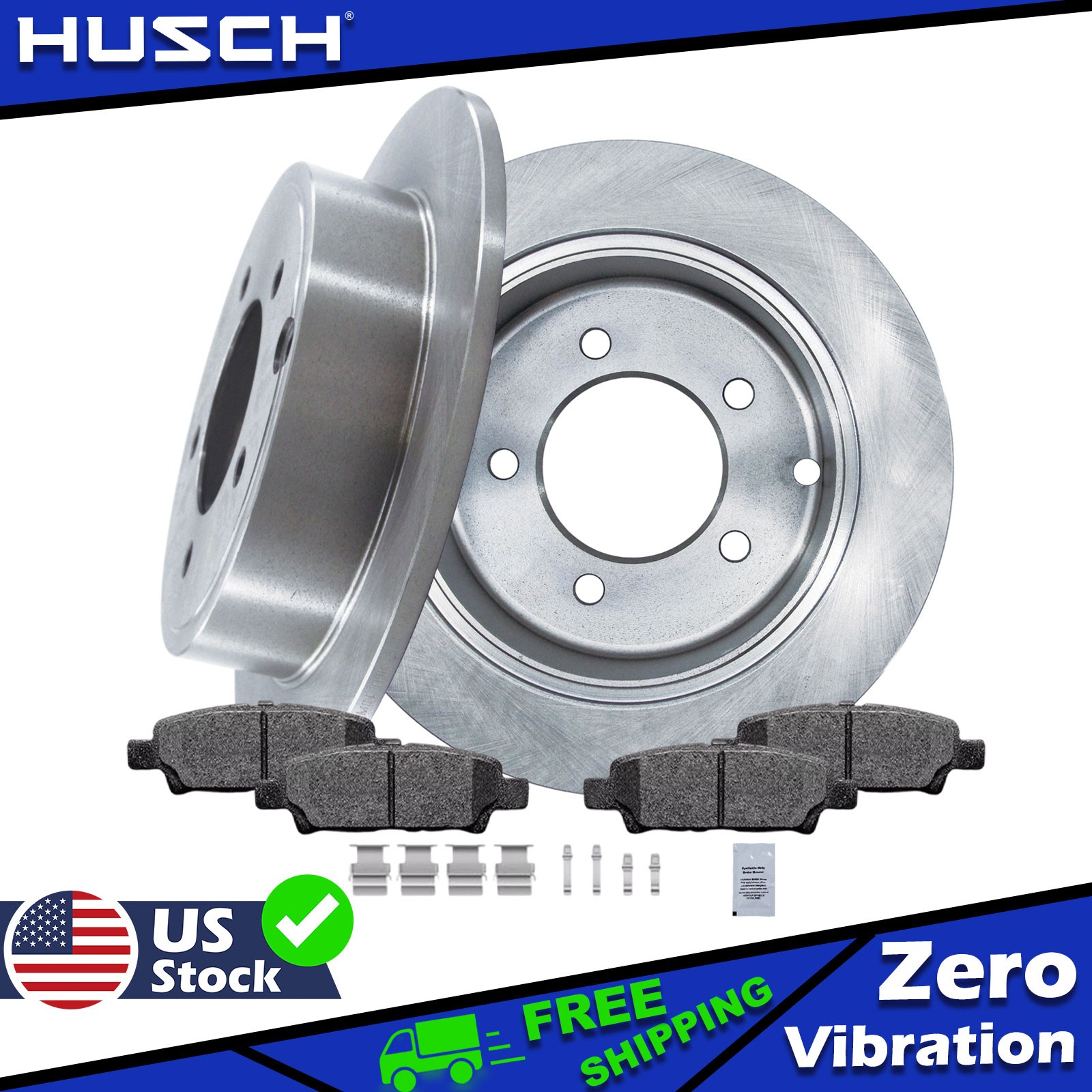 262mm Rear Drilled Rotors Ceramic Brake Pads for Jeep Compass Patriot Sebring