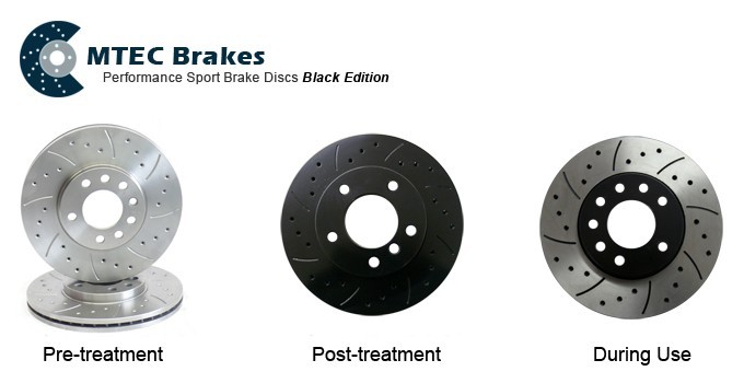 MTEC Front Brake Discs 256mm for Audi A1 8X 1.6 TDI 105BHP 2010-2015 MTEC874