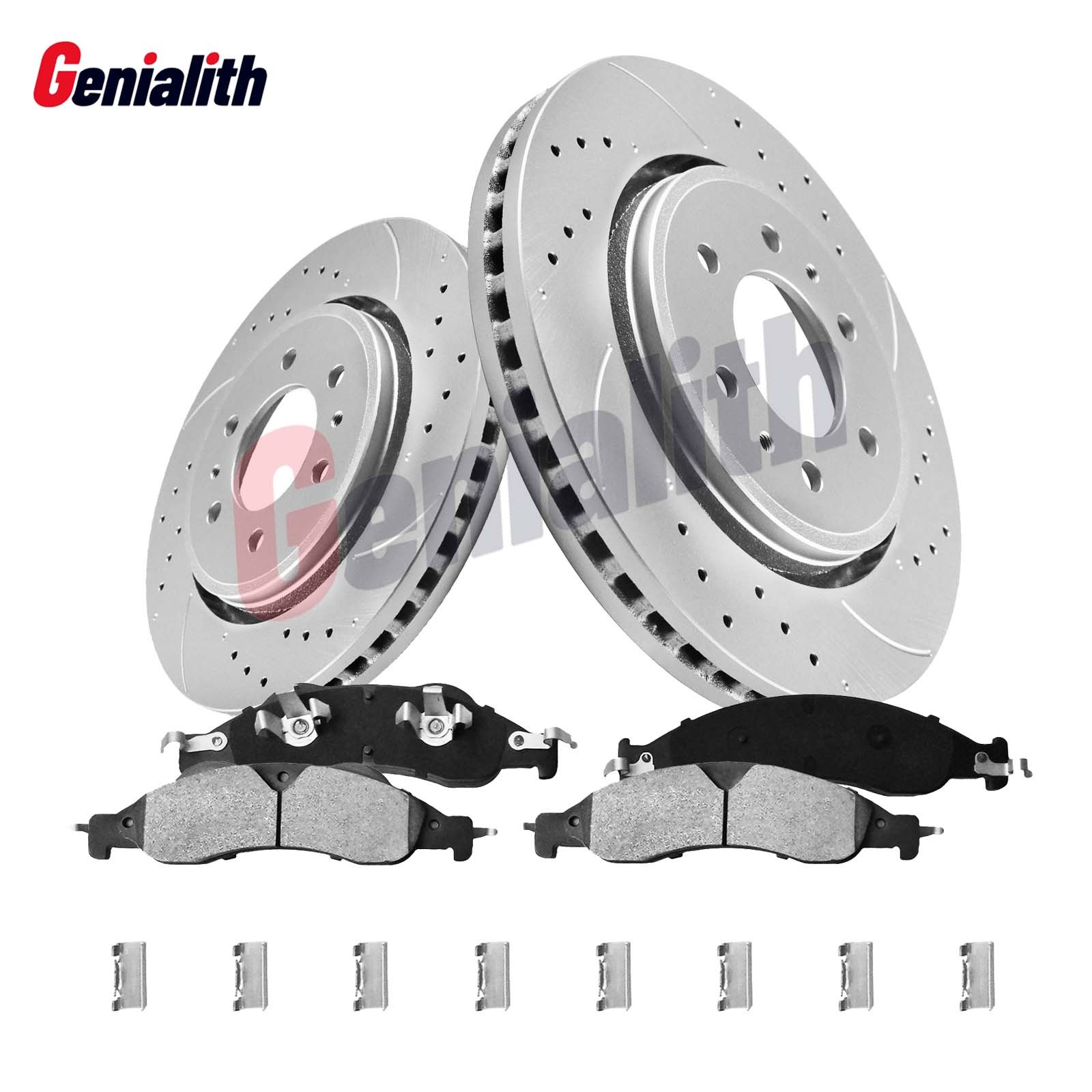 Front Brake Rotors Ceramic Pads for 2007-2009 Ford Expedition Lincoln Navigator