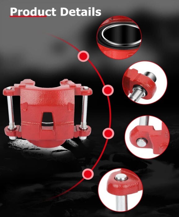 1982-1993 Camaro Front & Rear Brake Package, RED PC Calipers, D/S Rotors
