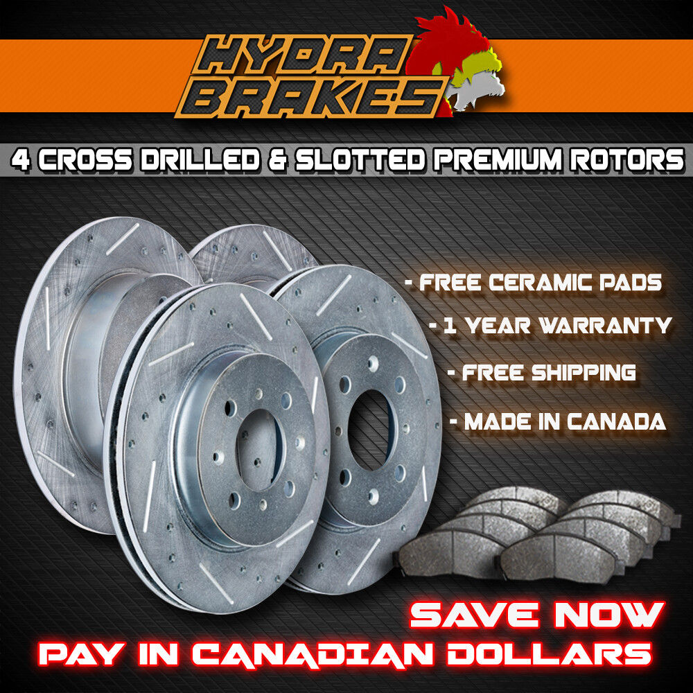 FITS 2014 Ford Explorer Heavy Duty Drill Slot BRAKE ROTORS CERAMIC SLV