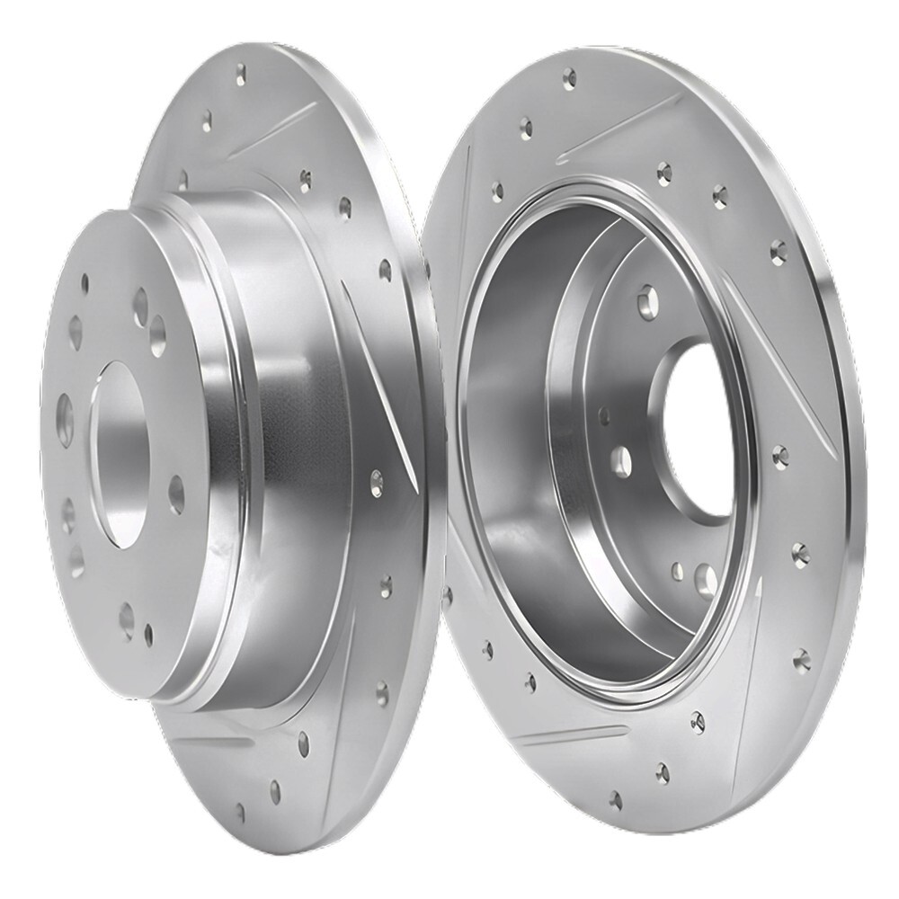 Rear Drilled & Slotted Disc Brake Rotors 2PCS for Acura TL 03-99 282.5mm