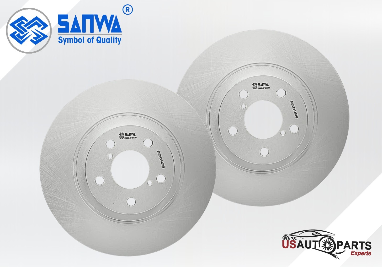SET OF 2 FRONT BRAKE ROTOR VENTED & GEOMET COATED 293mm FOR SUBARU IMPREZA 11-23