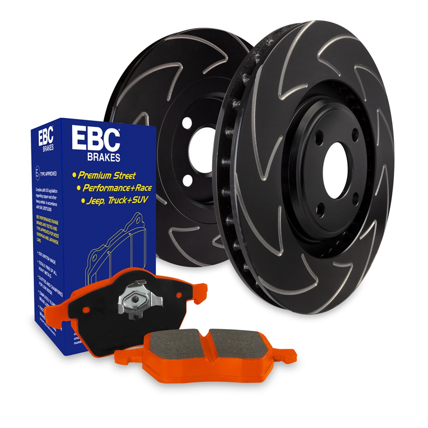 EBC Brakes S7KR1062 S7 Kits Orangestuff and BSD Rotors Fits 10-14 FJ Cruiser