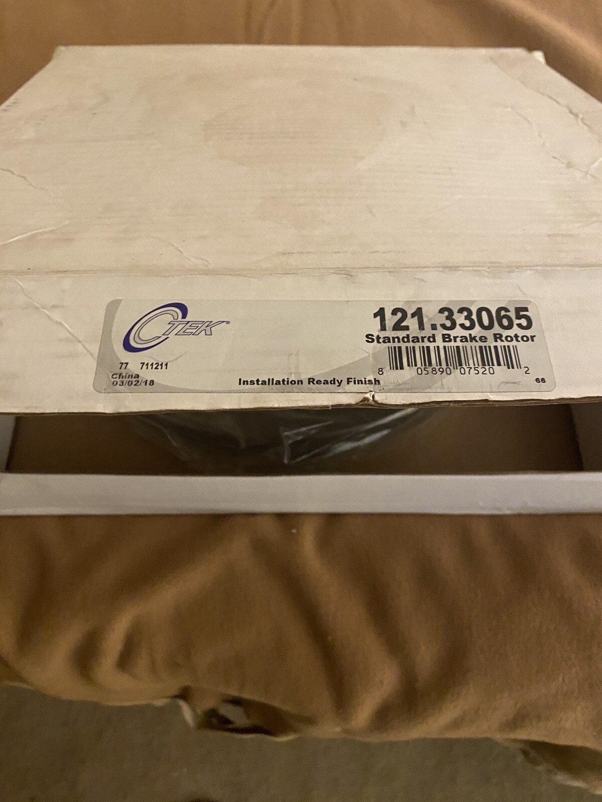 2 Brand New In Box CTEK Standard Brake Rotors 121.33065