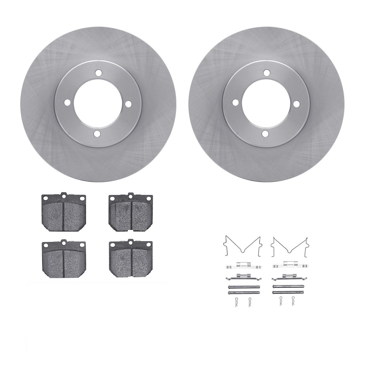 WFWH1-67005 R1 Concepts Brake Disc and Pad Kits 2-Wheel Set Front for 280 260