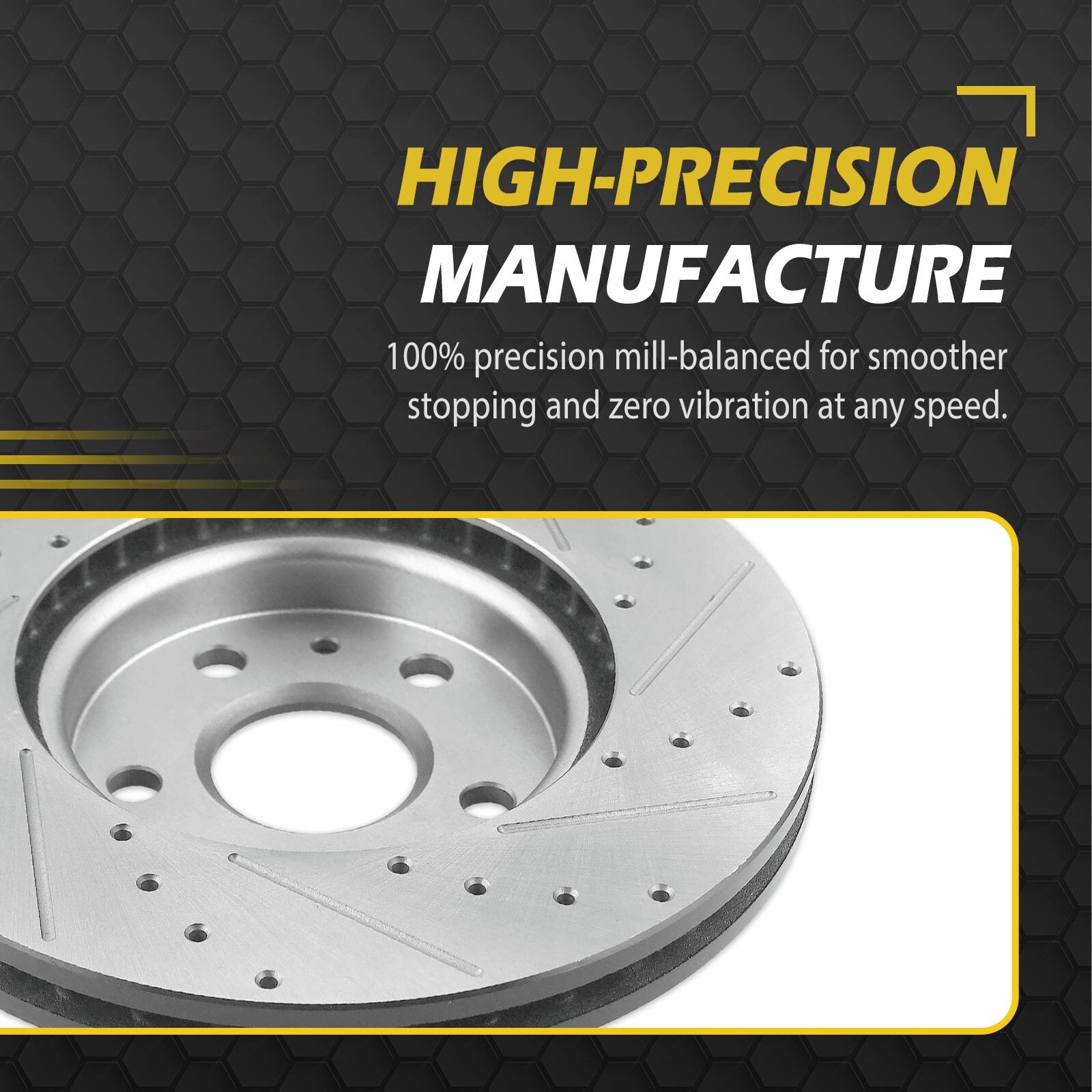 295.9mm Front Brake Rotors for 2007 – 2019 Nissan Altima -Drilled & Slotted