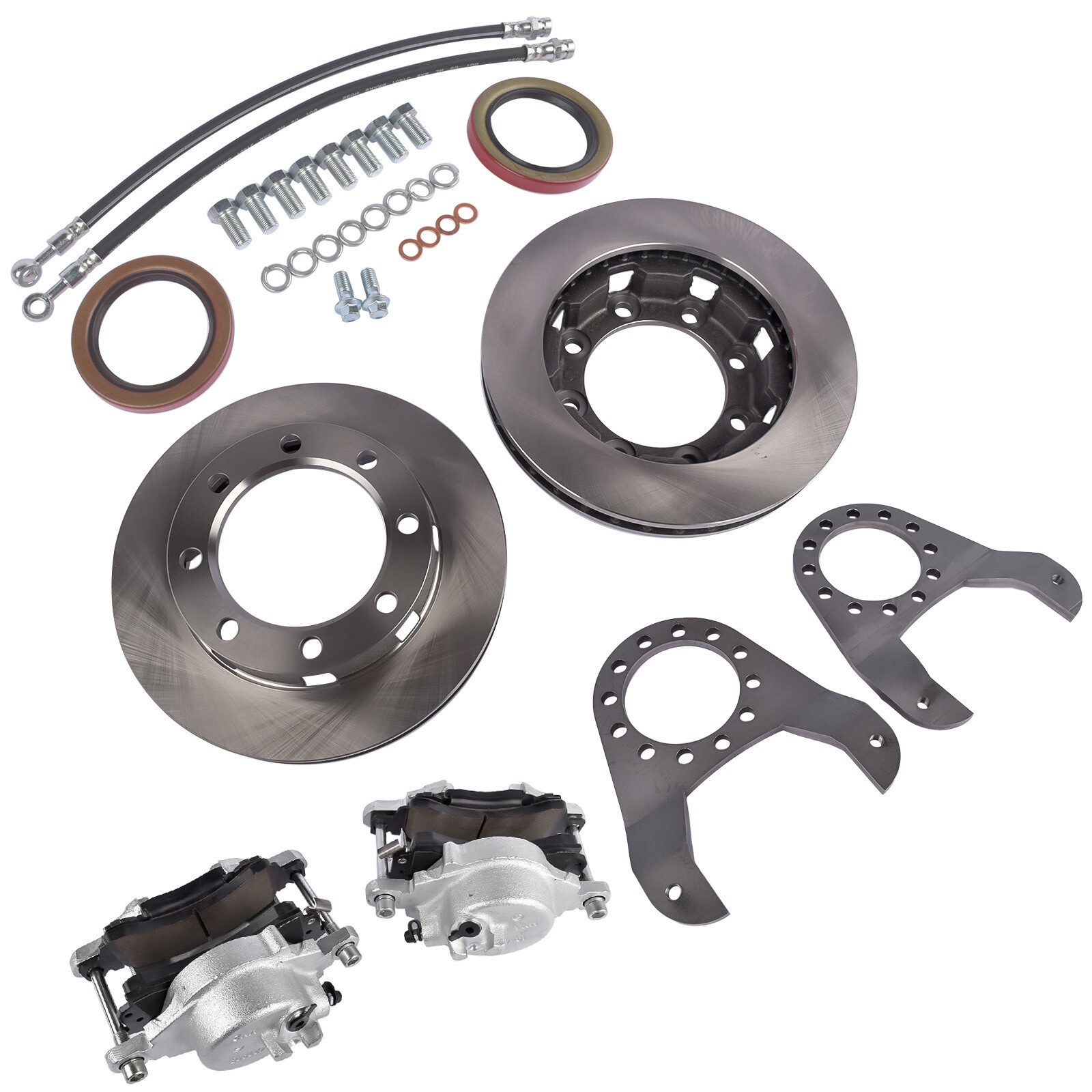 14 Bolt Complete Disc Brake Conversion Kit 10.5 SRW For GM 1973-1988 Disk Brakes