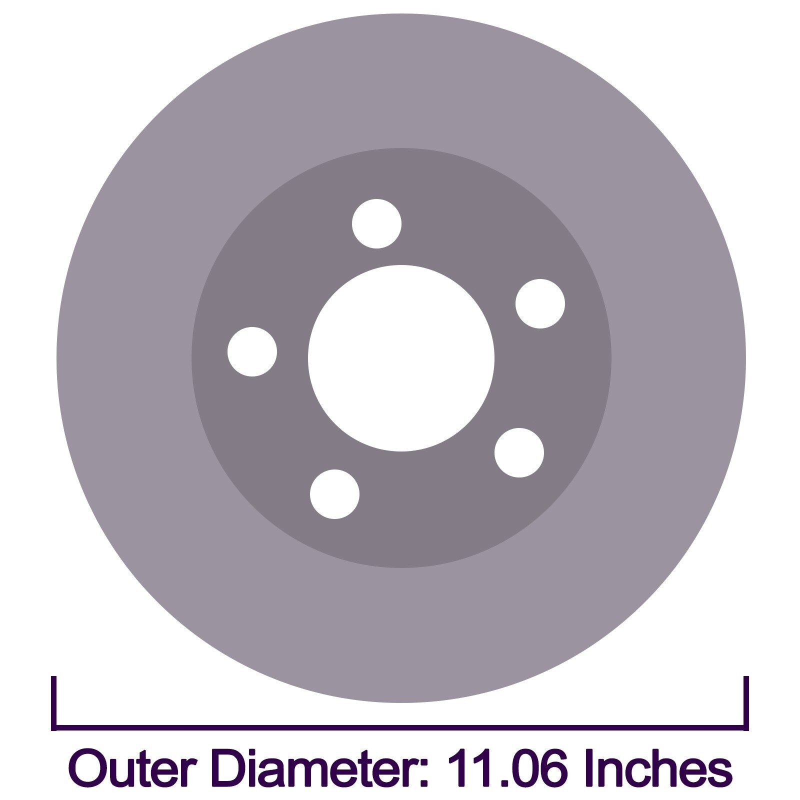 Rear Solid Brake Rotors for 2007 – 2012 Lexus ES350 2008 – 2012 Toyota Avalon