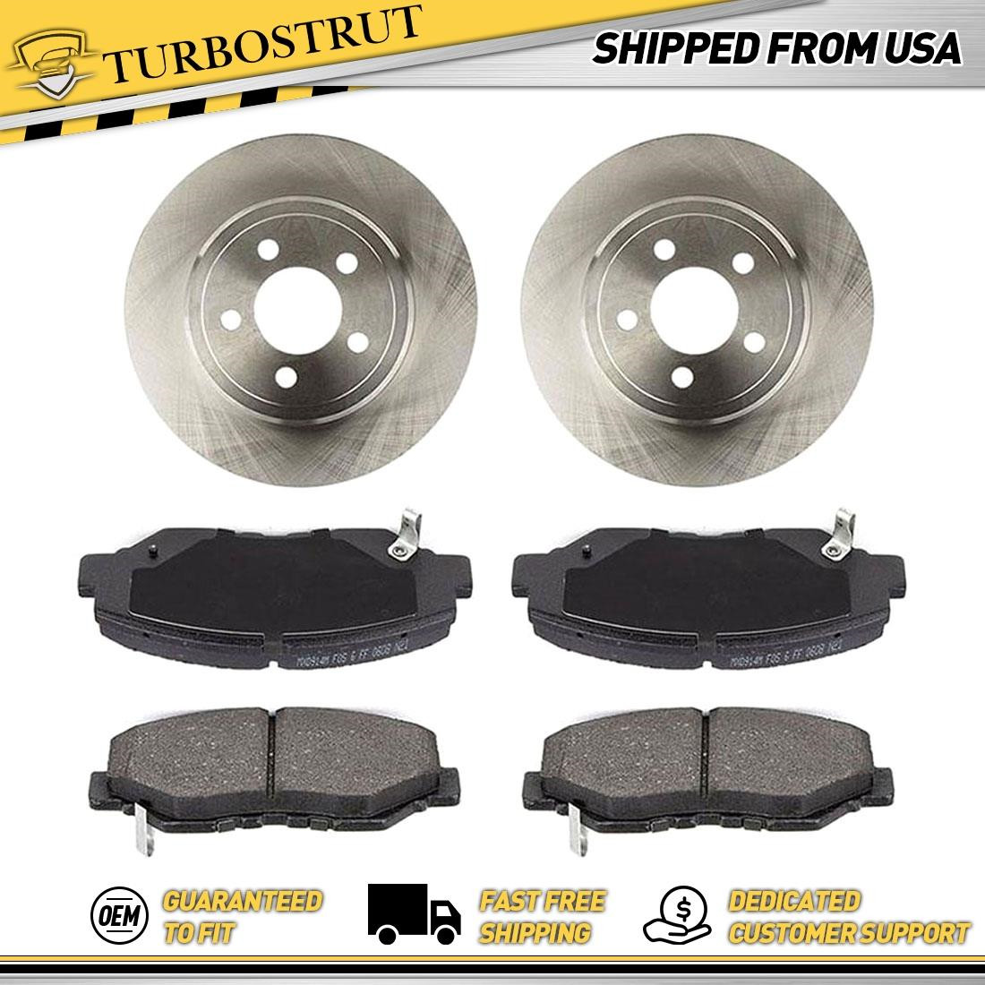 Front OE Brake Rotors Brake Pads For 2013-2015 Acura ILX Lifetime Warranty