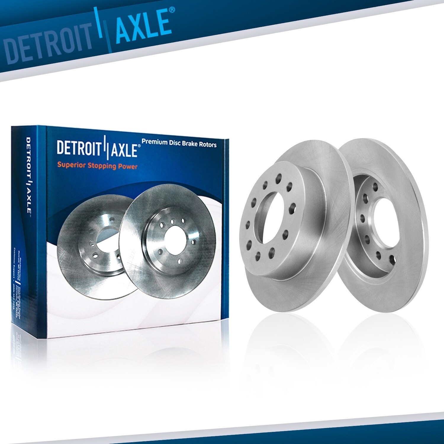 10.16 inch (258mm) Rear Disc Brake Rotors Set for 2003 – 2008 Hyundai Tiburon