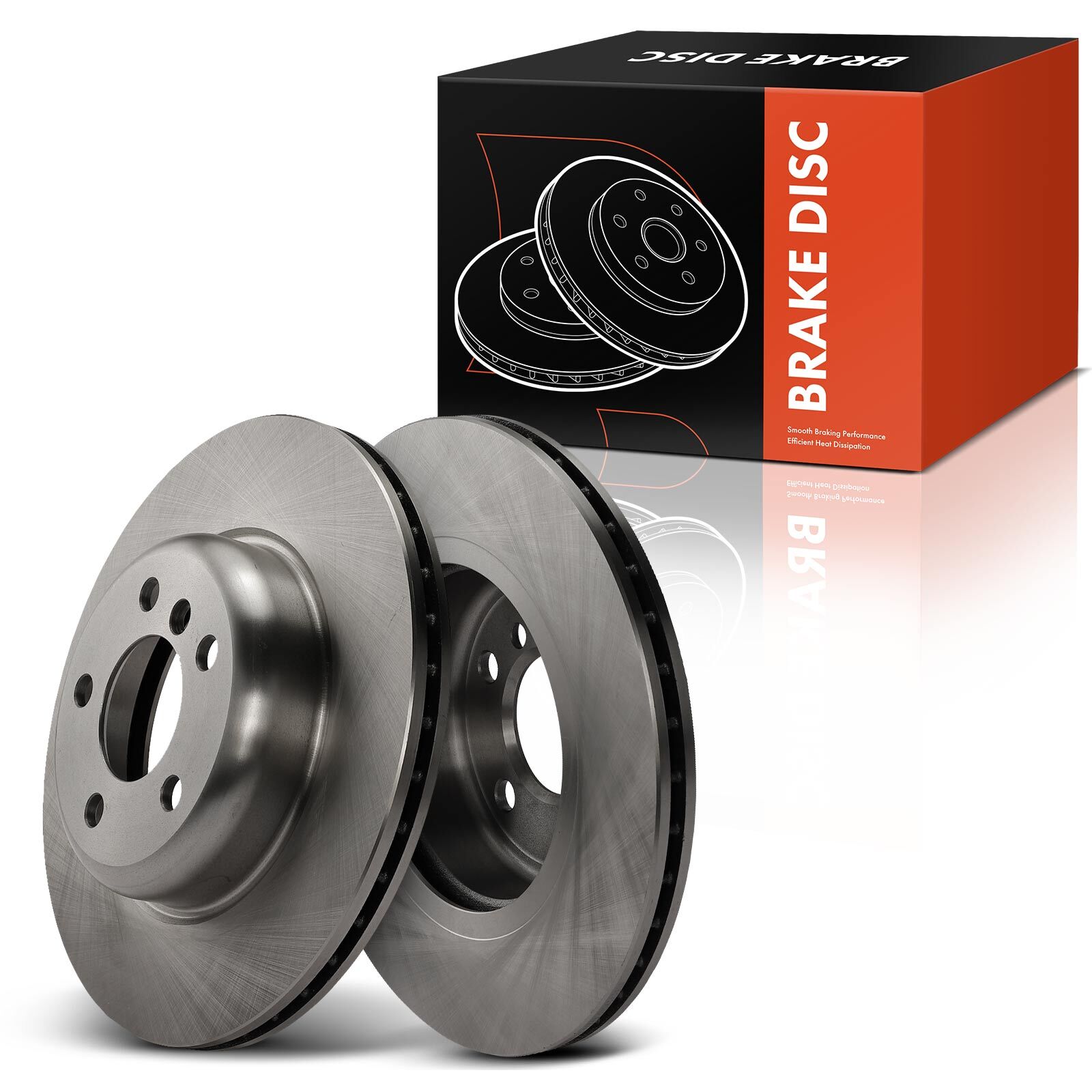 2x Front LH & RH Disc Brake Rotors for BMW F10 528i 2011-2016 528i xDrive 12-16