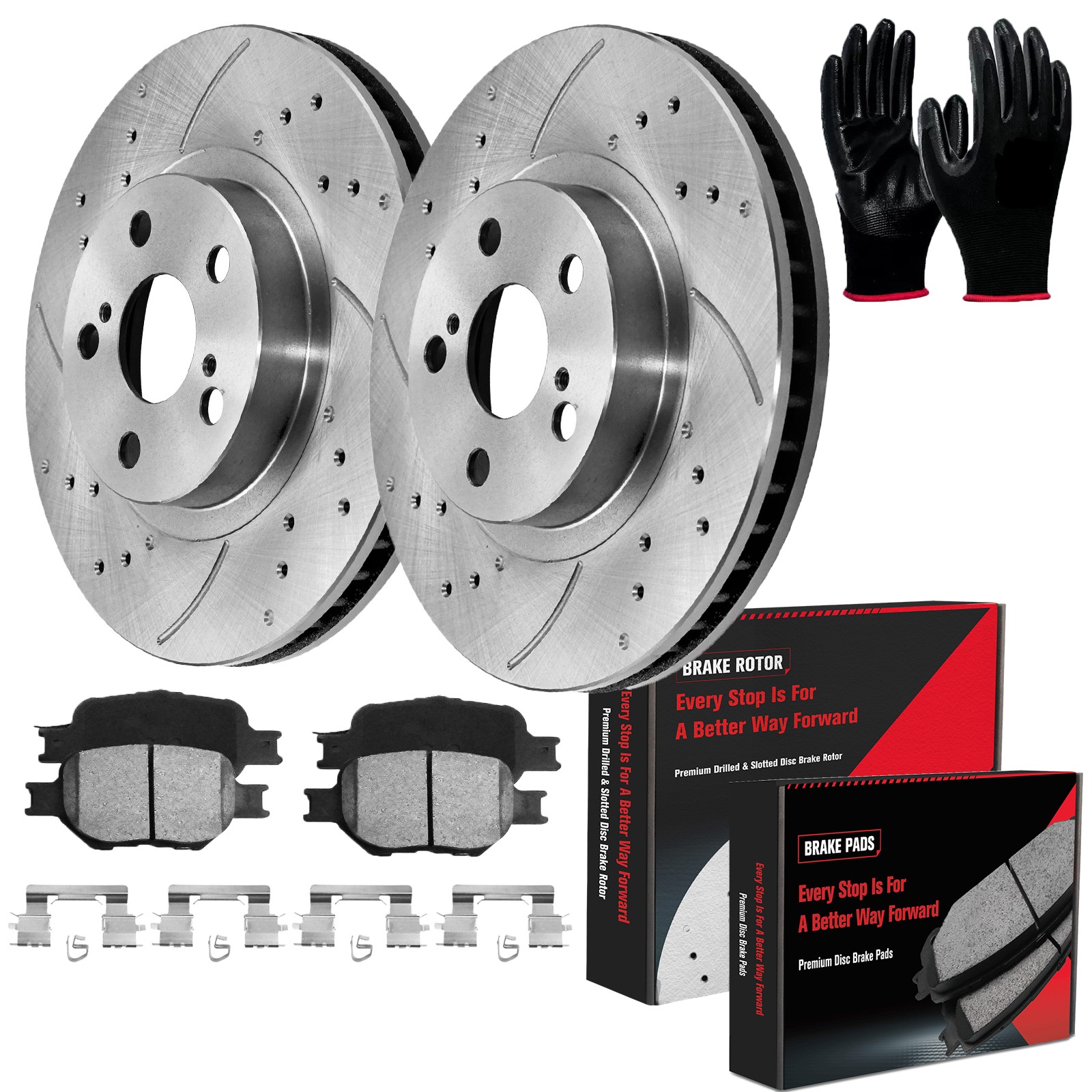 Front Disc Rotors Ceramic Pads Kits For 2000 2001 2002 2003 2004 Toyota Celica