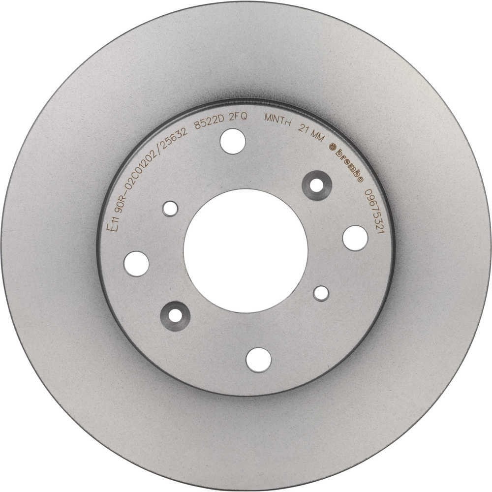 Disc Brake Rotor-Premium UV Coated OE Equivalent Rotor Brembo 09.6753.21