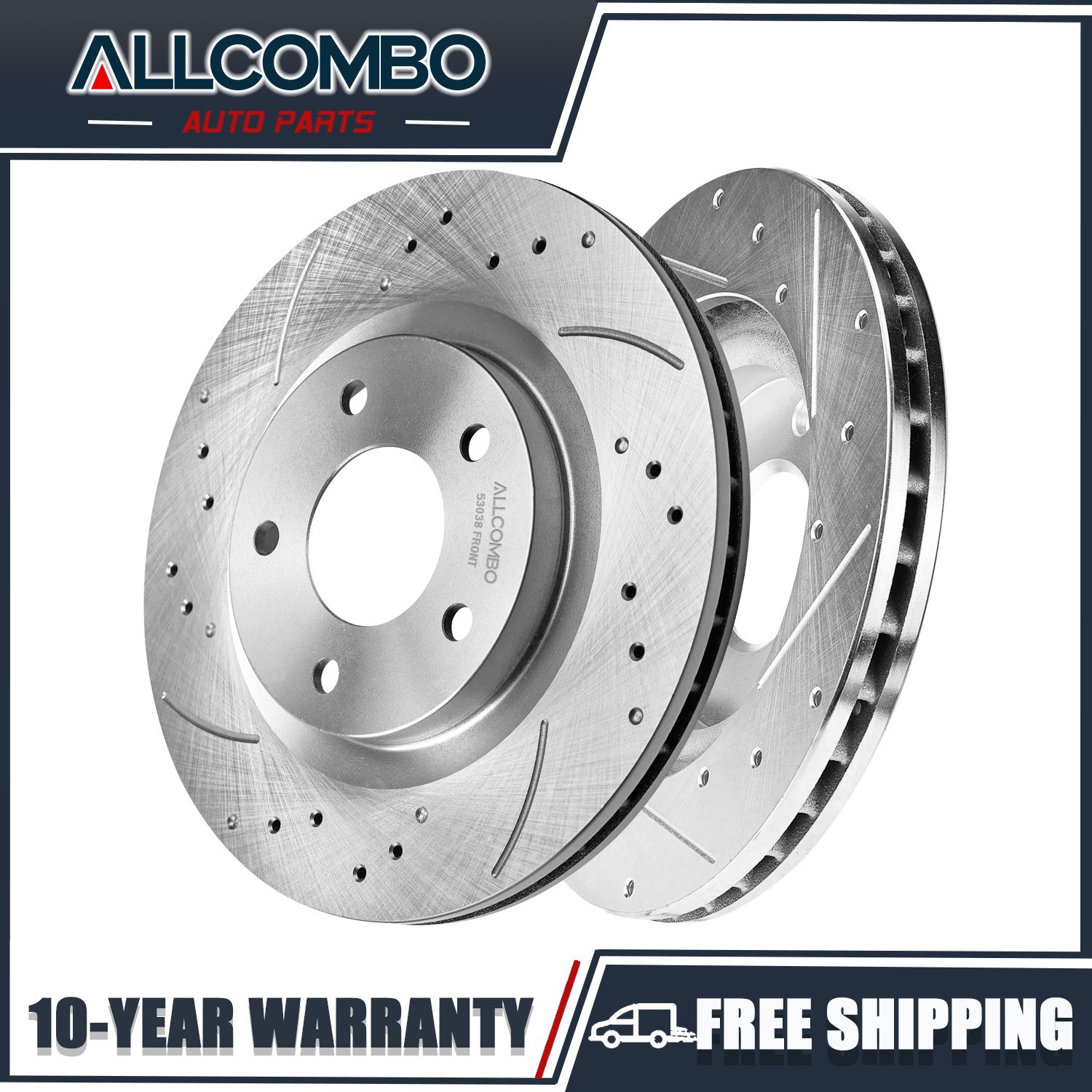 11.57 in Front Drilled Brake Rotors for Mitsubishi Lancer Galant Outlander Sport