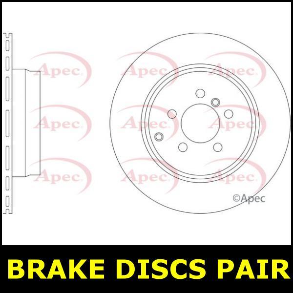 Brake Discs Pair Rear FOR RANGE ROVER L322 313bhp 4.4 10->12 Diesel Apec