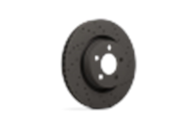 Hawk Performance HTC4496 Talon Cross Drilled And Slotted Brake Rotors