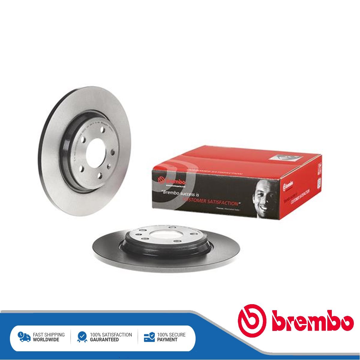 Fits Audi A4 2015- A5 2016- Q5 2016- + Other Models Brake Discs Rear Brembo