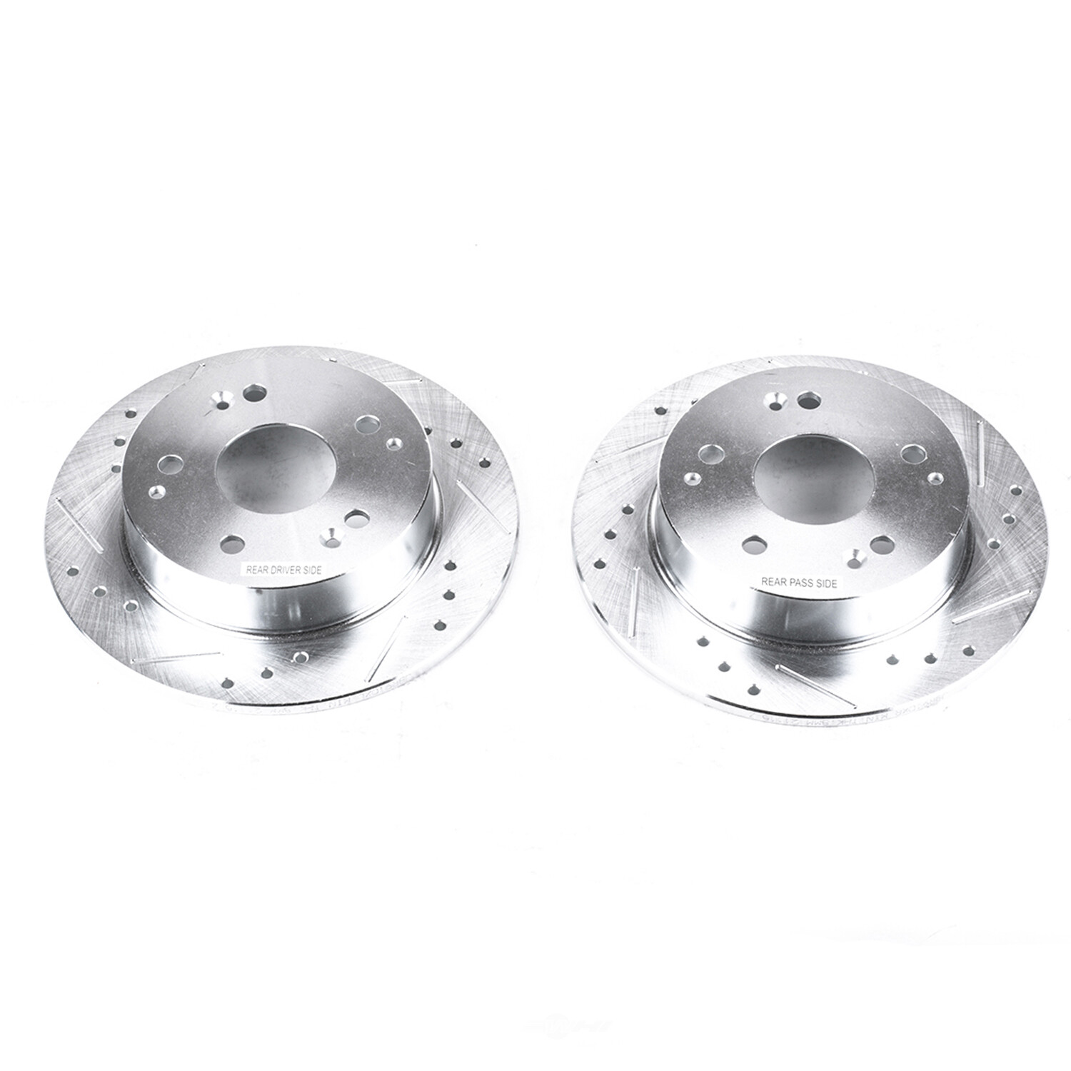 Power Stop for 97-98 Acura Integra Rear Evolution Drilled & Slotted Rotors – Pai