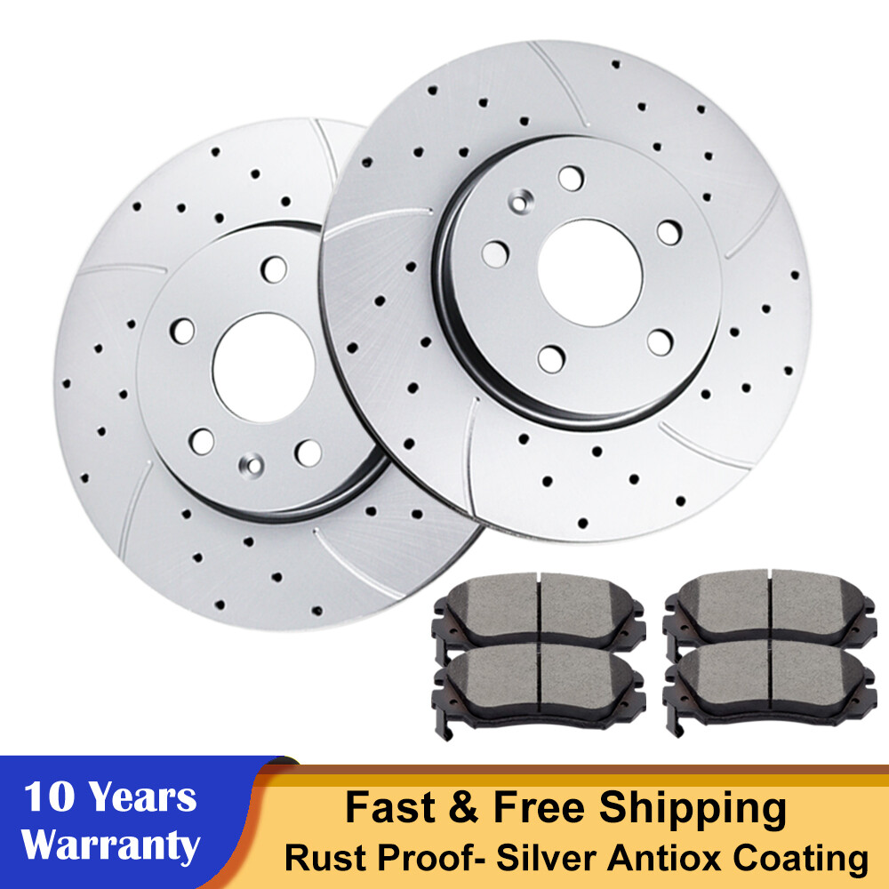 12.64 inch Front Disc Rotors Brake Pads for Chevy Equinox Malibu Impala Terrain