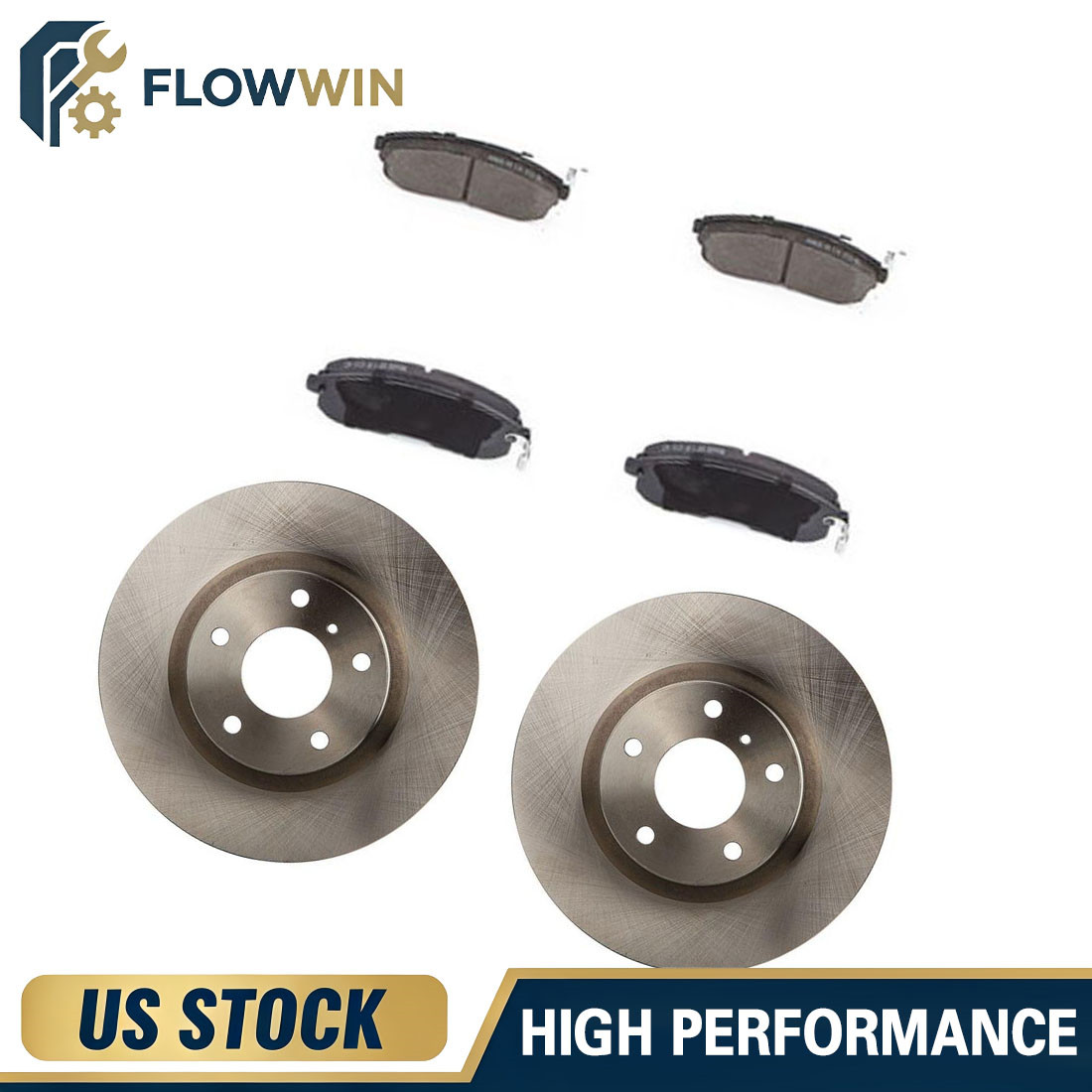 Front Disc Rotors Ceramic Brake Pads for 2003 2004 2005 INFINITI G35
