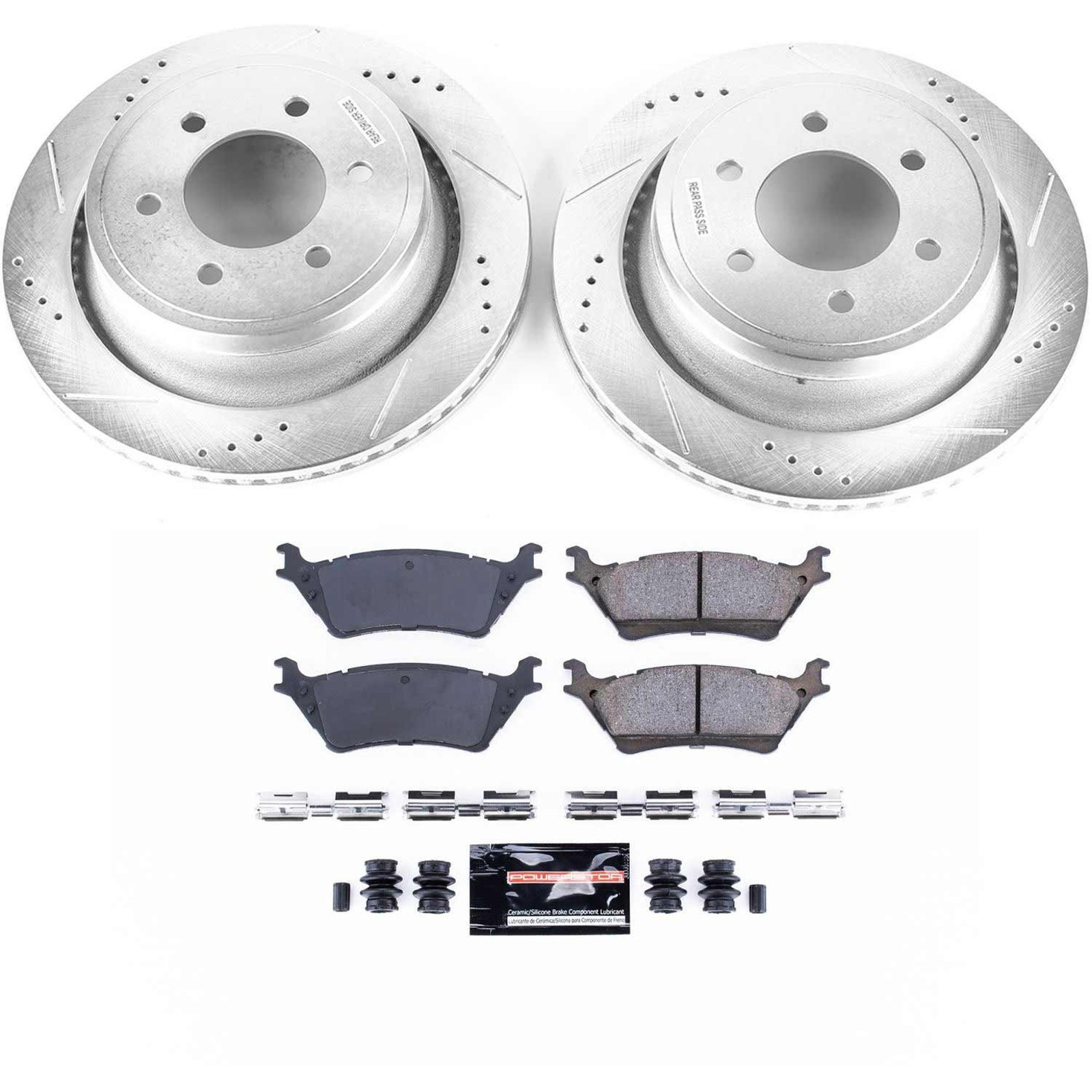 Powerstop K6271 Rear Z23 Evolution Sport Brakes for 12-18 Ford F-150