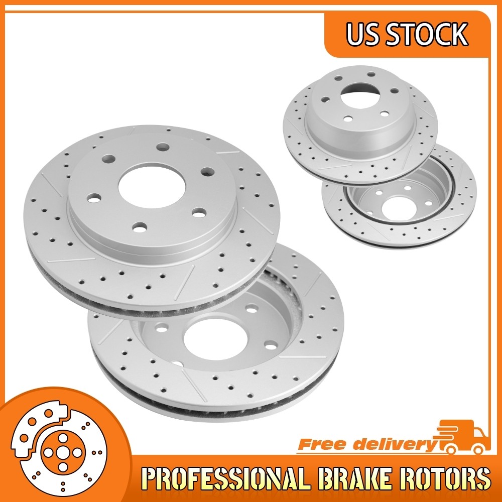 For 1999-2006 GMC Sierra 1500 Safari Yukon/ Yukon XL 1500 Front Rear Brake Rotor