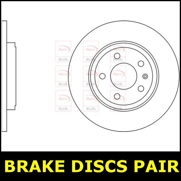 Brake Discs Pair Rear FOR SEAT EXEO 211bhp 2.0 10->13 Petrol Blue
