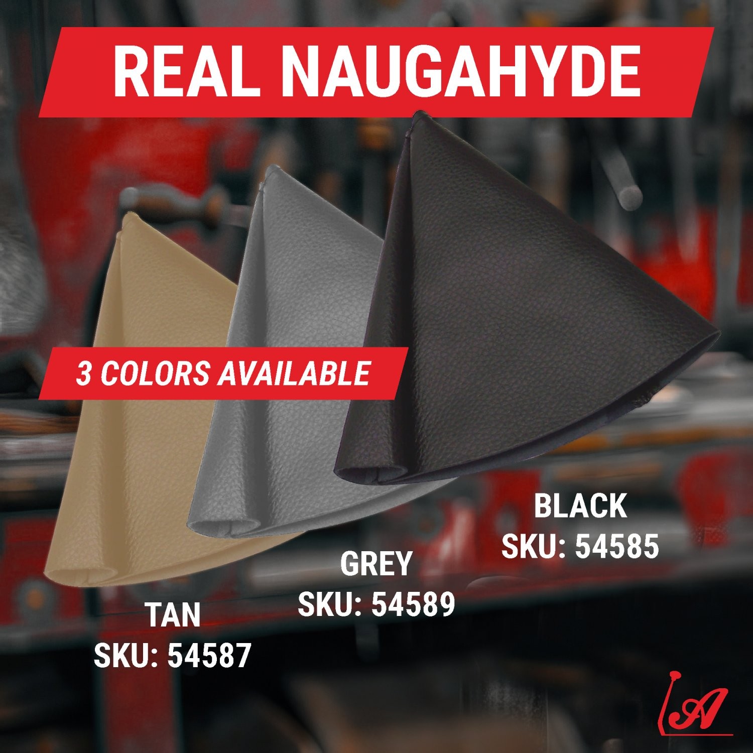 Black Vertical Shifter or Emergency Brake Boot – Heavy-Duty Naugahyde – Hot Rod