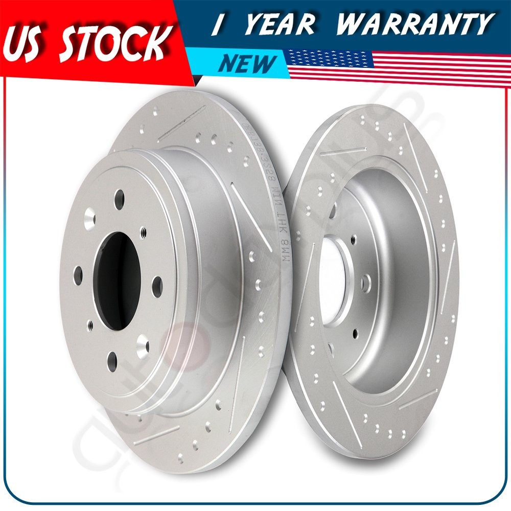 239mm Rear Disc Brake Rotors for Honda Civic Del Sol CRX Prelude Acura Integra
