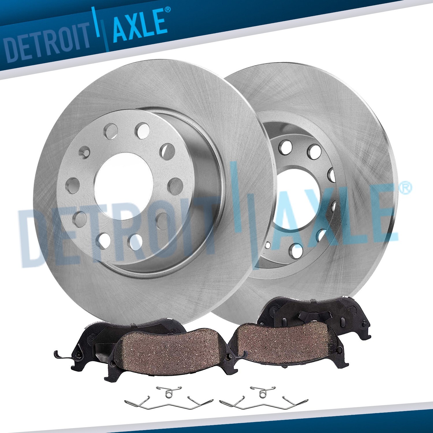 272mm Rear Disc Brake Rotors Ceramic Brake Pads for 2019 2020 Volkswagen Jetta