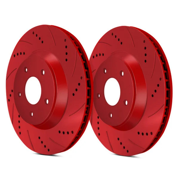 For Toyota Cressida 89-92 ATL Autosports Drilled & Slotted Front Brake Rotors