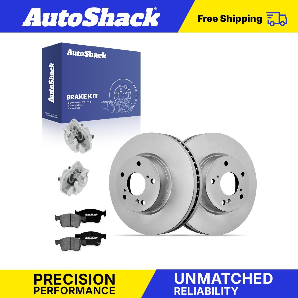 Front Brake Rotors Premium Ceramic Pads Calipers for Honda, Accord 2018-2022