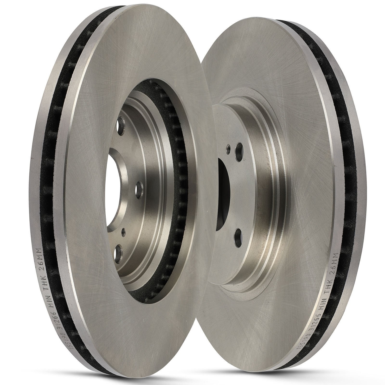 2X Front Discs Vented Brake Rotors Fits 1999 2000-2003 Lexus RX300 G3000 Casting