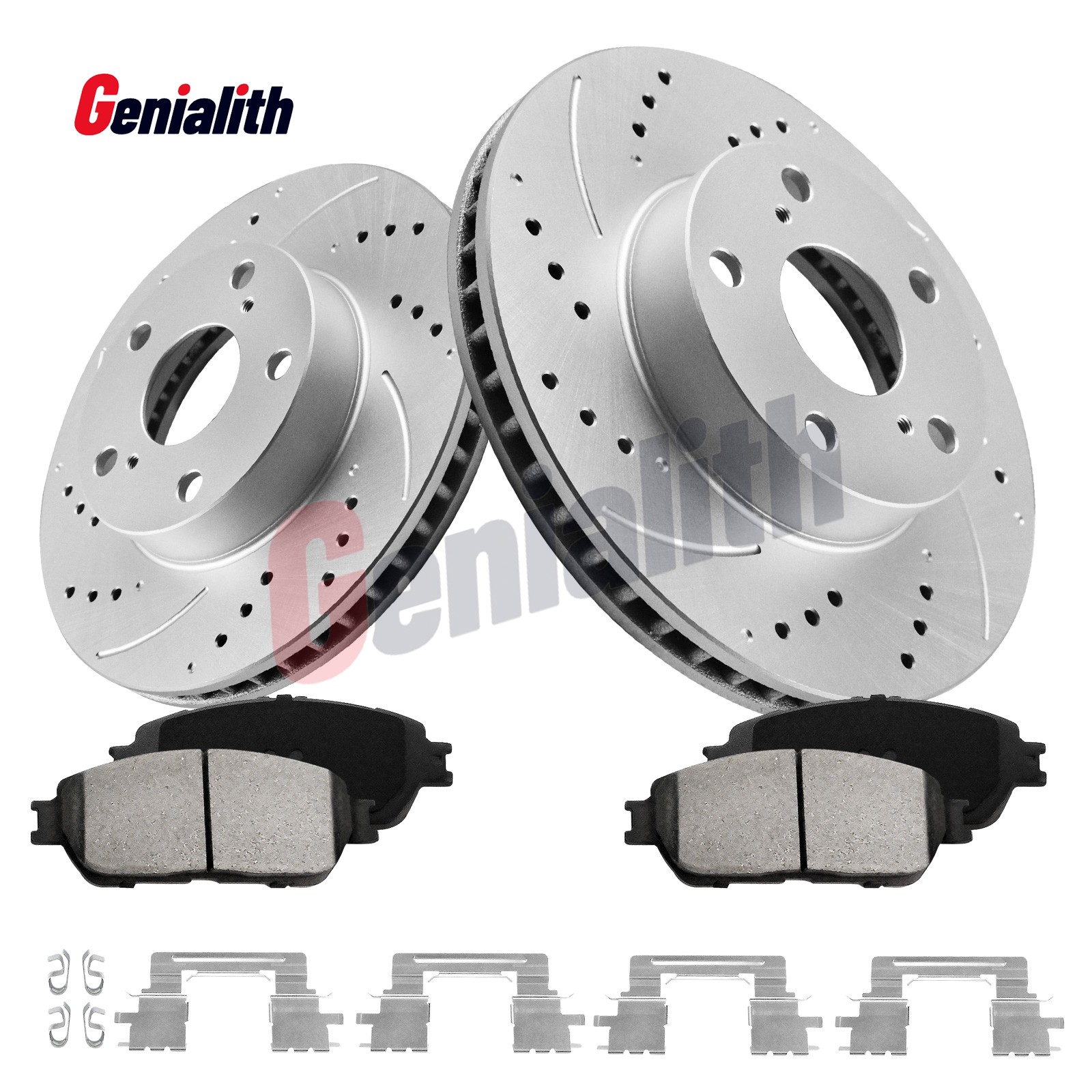 10.8in Front Disc Brake Rotor Brake Ceramic Pad for 2005-2014 2015 Toyota Tacoma