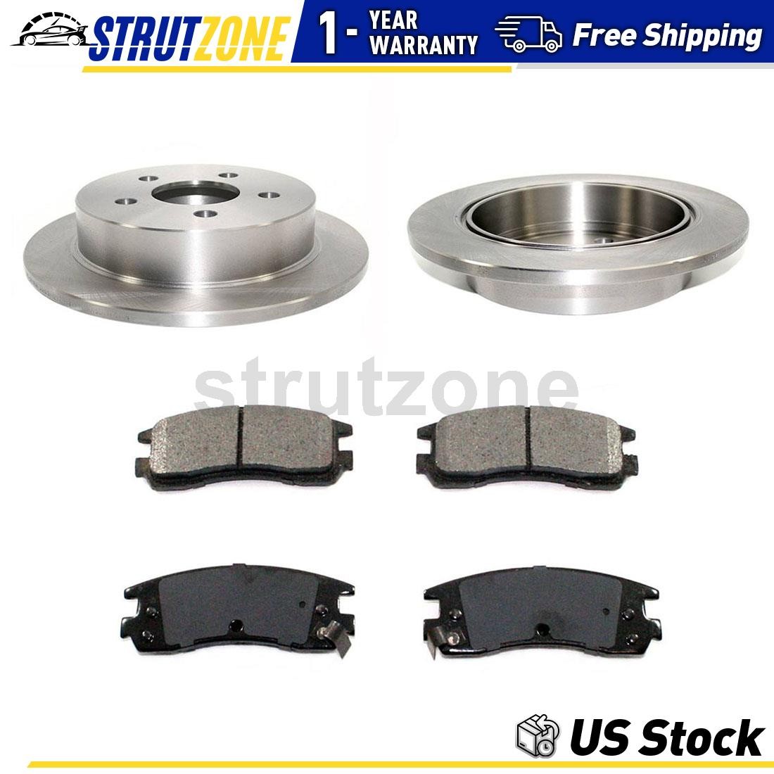 Rear Brake Pads Brake Rotors Fits Chevrolet Impala 3.8L 3.4L_